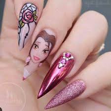 manicura bella y bestia