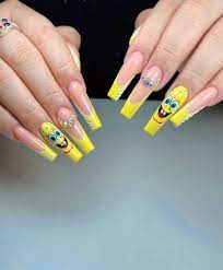 manicura uñas largas bob esponja