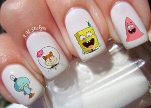 ñas cortas blancas bob esponja