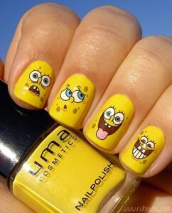 uñas cortas bob esponja